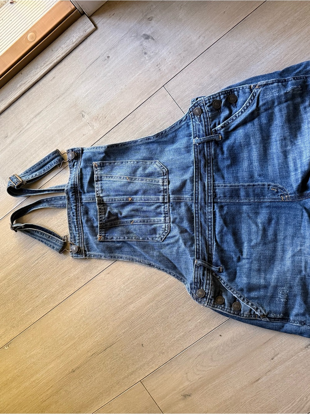 Abercrombie & Fitch Men's Denim Overalls - Blue